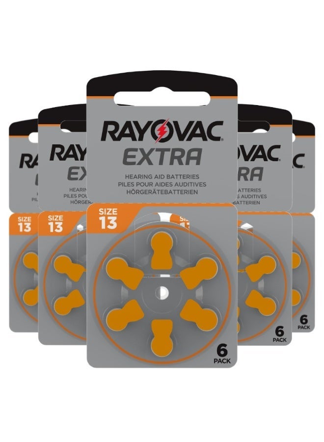 Rayovac 30-Pieces Rayovac Extra (Size 13) Hearing Aid Batteries Zinc-Air 0% Mercury - Image 1